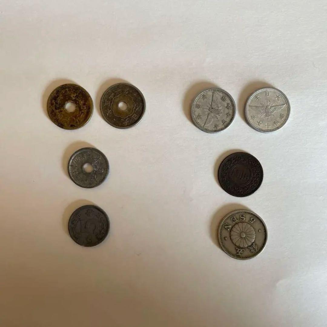旧貨幣 8枚セット 五銭 - メルカリ