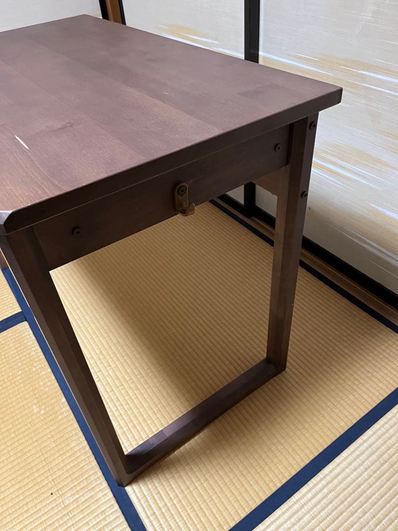 無垢一枚板サイドテーブル｜国産広葉樹 × ブラックアイアン｜一点もの