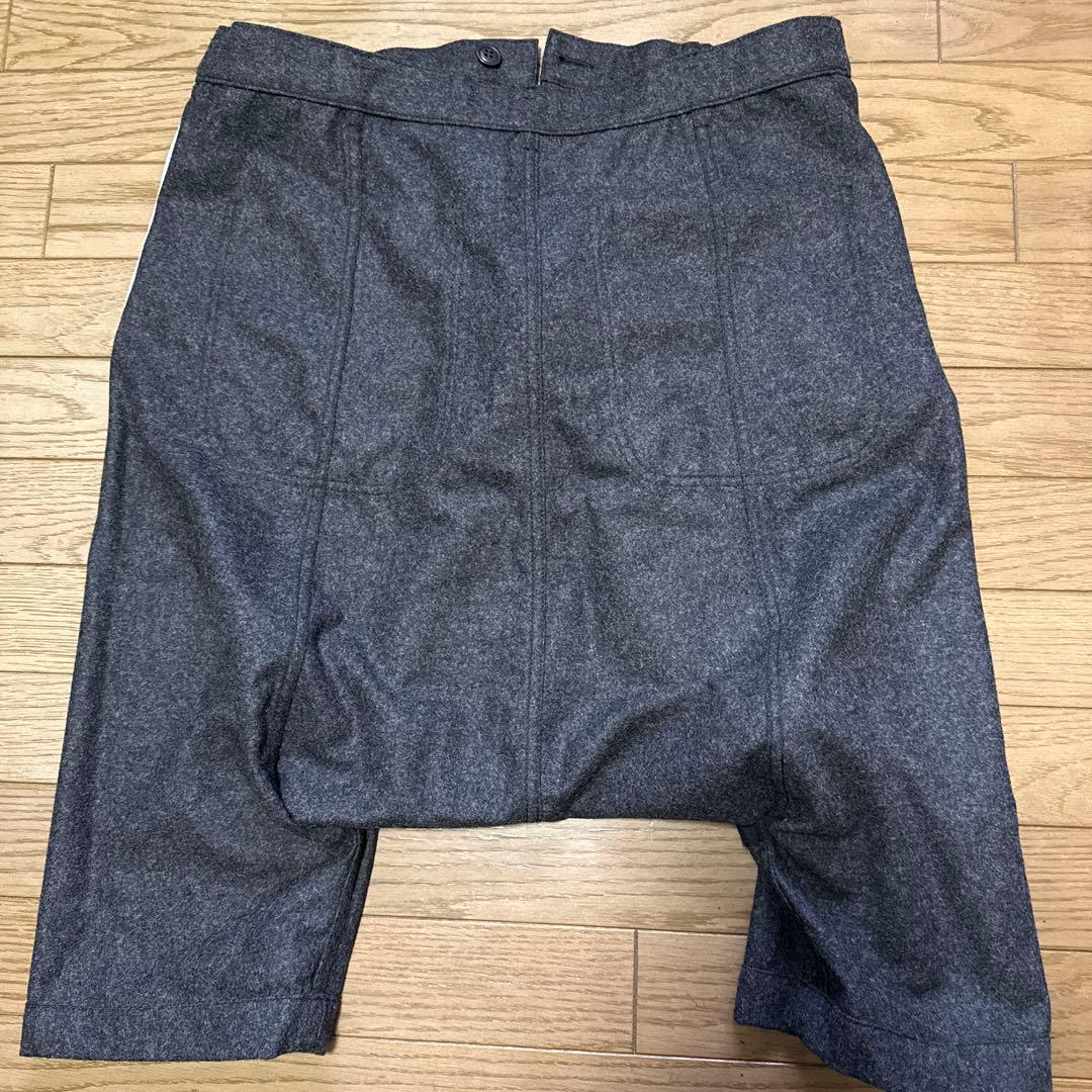 COMME des GARCONS ウールサルエルパンツ グレー Lサイズの通販はau