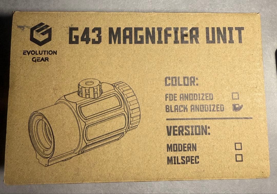 EVOLUTION GEAR イオテック タイプ G43 マグニファイアレプリカ