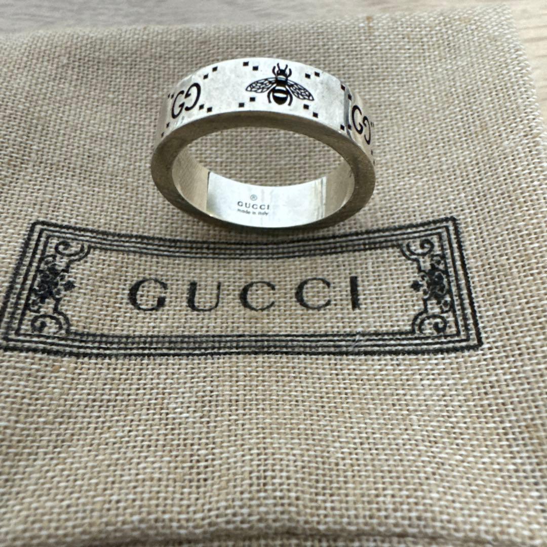 GUCCI グッチ ハチ ビー 蜂 アイコン GGロゴ リング 20号
