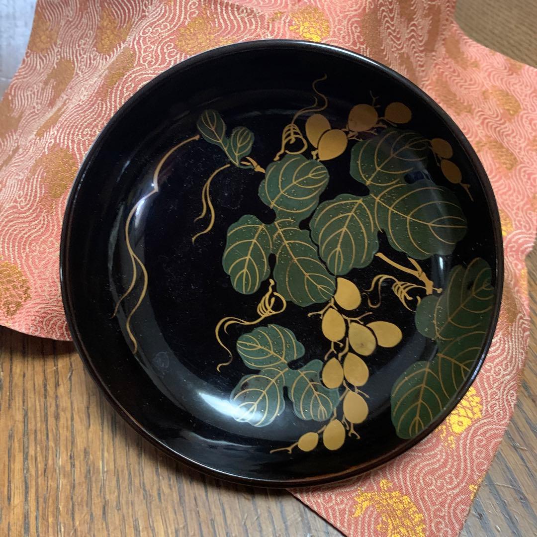 本漆塗蒔絵漆器⭐️蓋付椀⭐️ペアセット⭐️蔵保管⭐️超美品