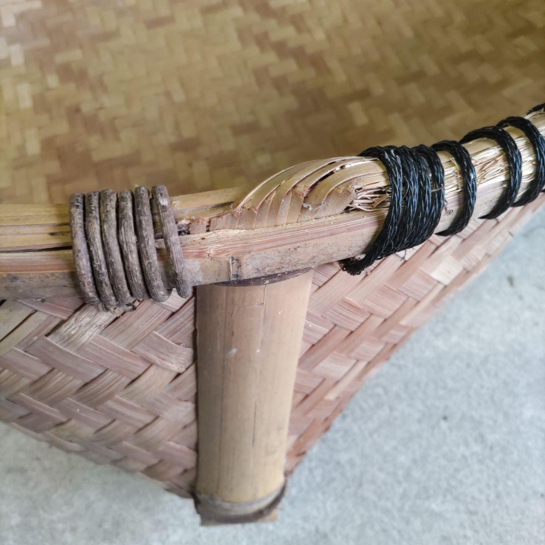 昭和レトロ 民具 箕 竹製 農具 アンティーク 貴重品