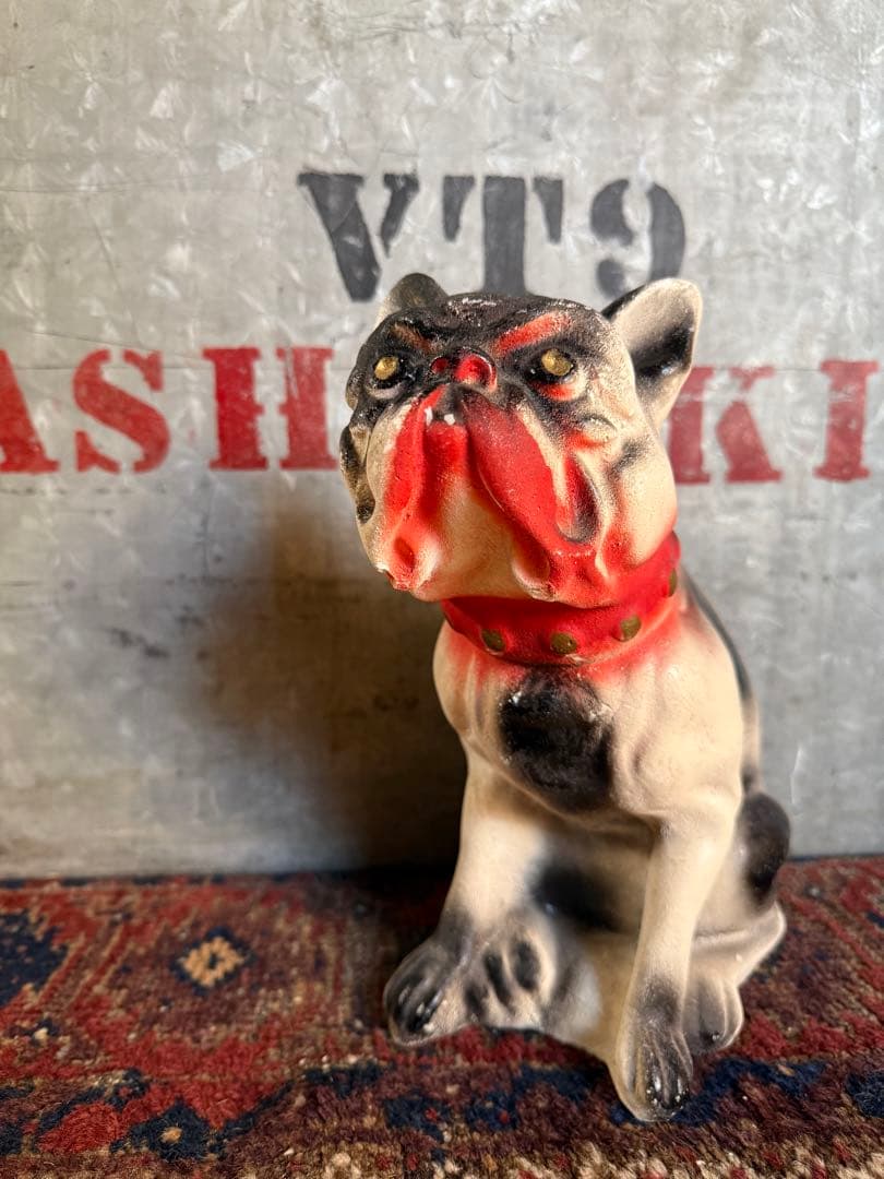 Vintage Chalkware Bulldog