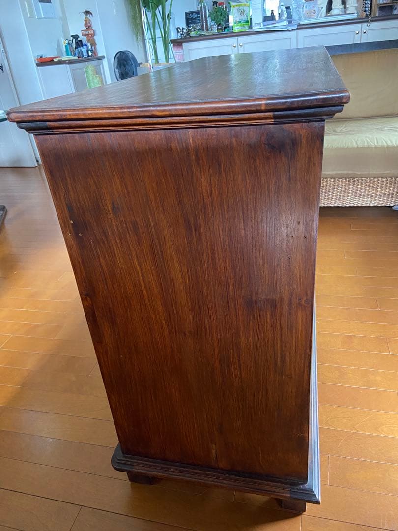 木製ヴィンテージキャビネット アジアン風 サイドボード