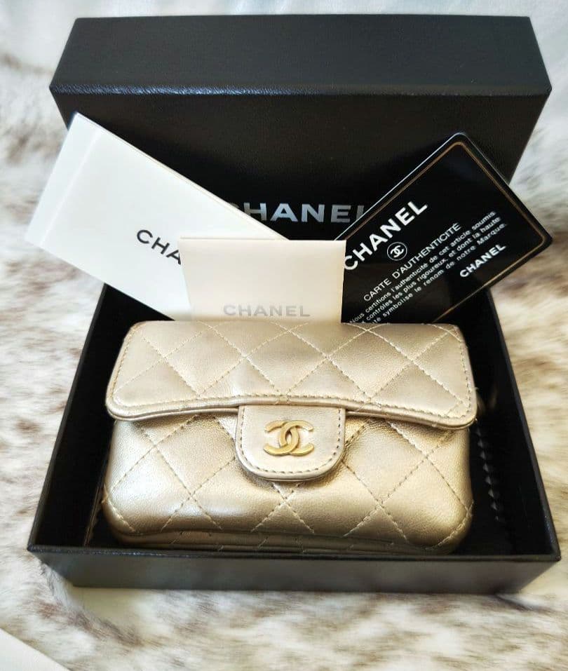 み*ゆ様 ★訳あり★シャネル ケース カードケース マトラッセ ラムスキン