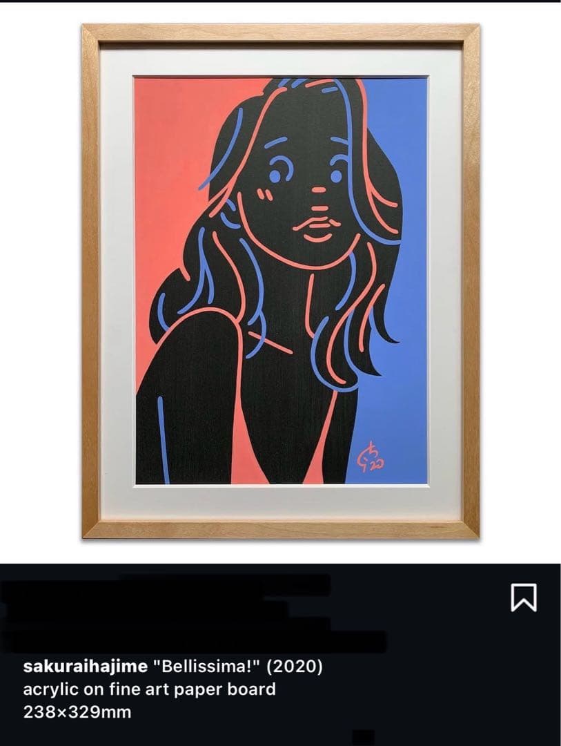 さくらいはじめ 原画 一点もの さくらいはじめ 原画 S4サイズ 一点もの