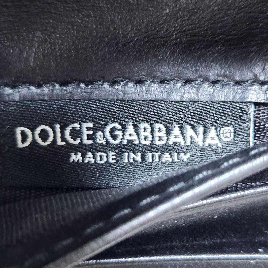 ✨極美品　人気✨ドルガバ　三つ折り　ディボーション　ブラック　レザー　金具