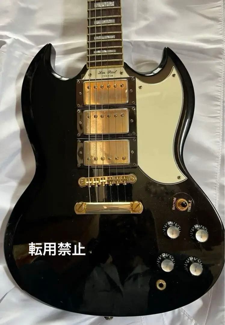 エピフォン】G−400CUSTOM 3PUタイプ・ブラック