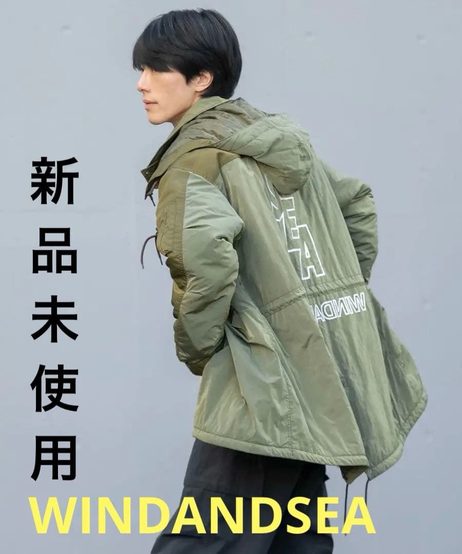 WINDANDSEA ARC SECONDARY モッズコート ショッパー付き