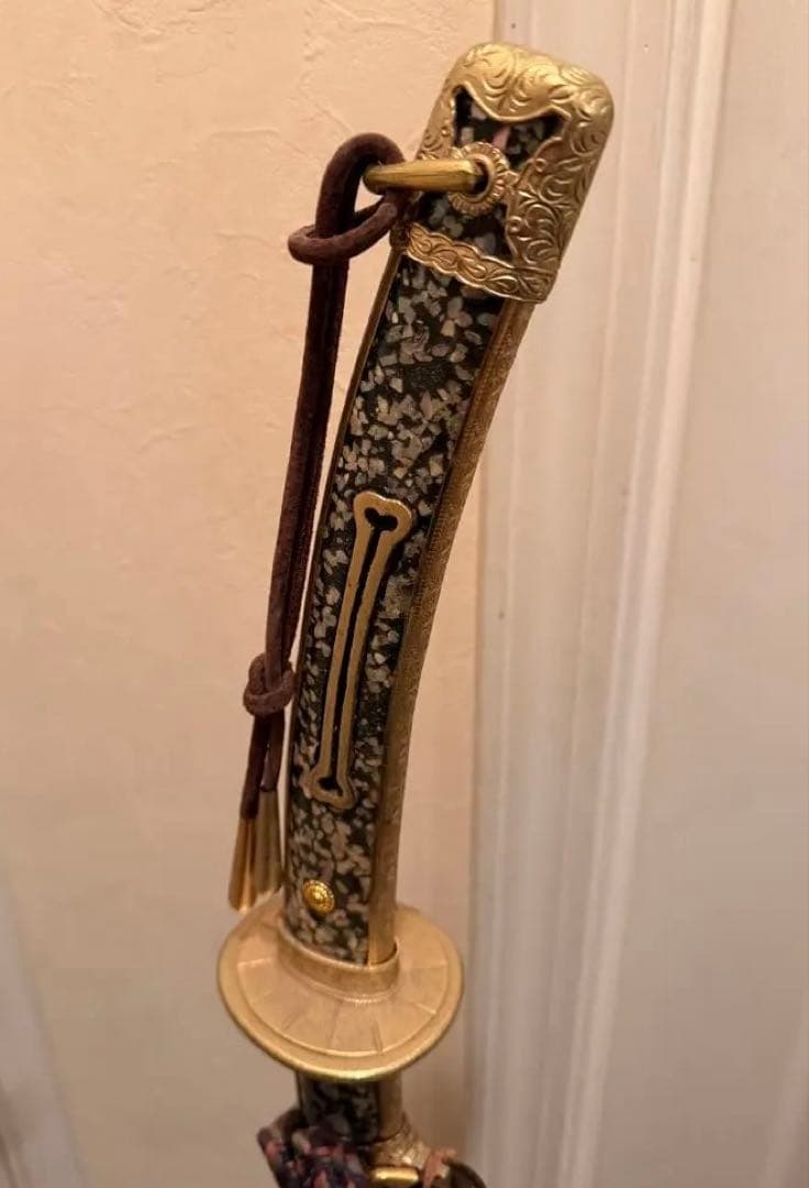 螺鈿 模造刀 スタンド付き