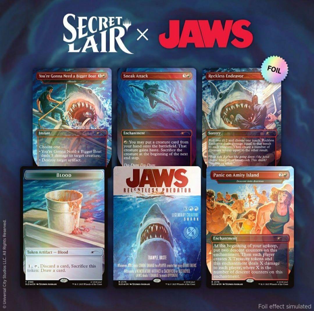 未開封 Secret Lair x Jaws foil MTG 3セット