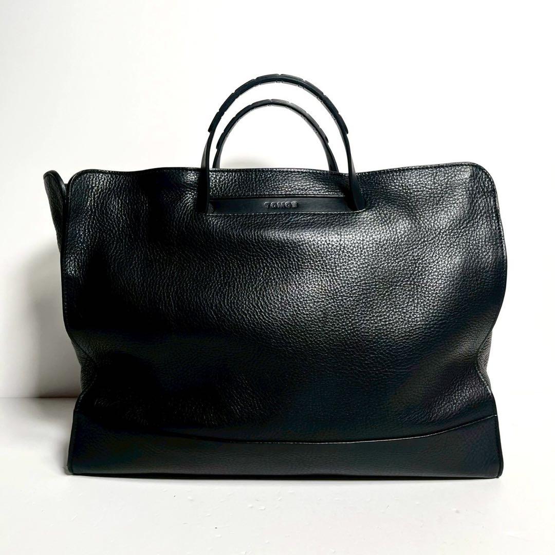 【極美品✨】TOMOE BOLD 2way ビジネスバッグ オールレザー 黒