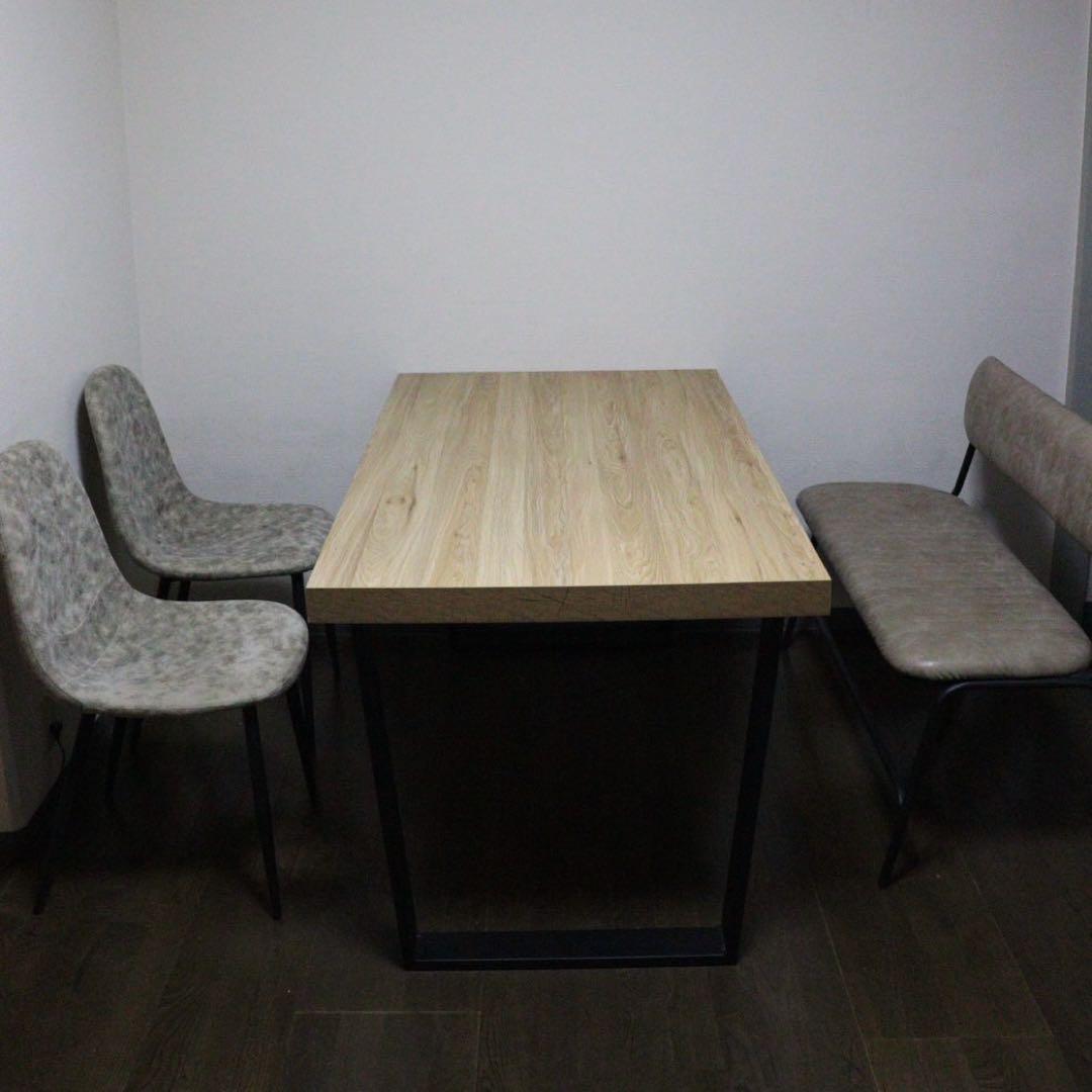 送料込 ナチュラル木製ダイニングテーブル 4人用送料込み