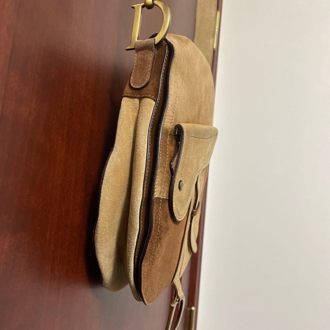 あ　美品　希少クリスチャンディオール　Dior サドル　ハラコ