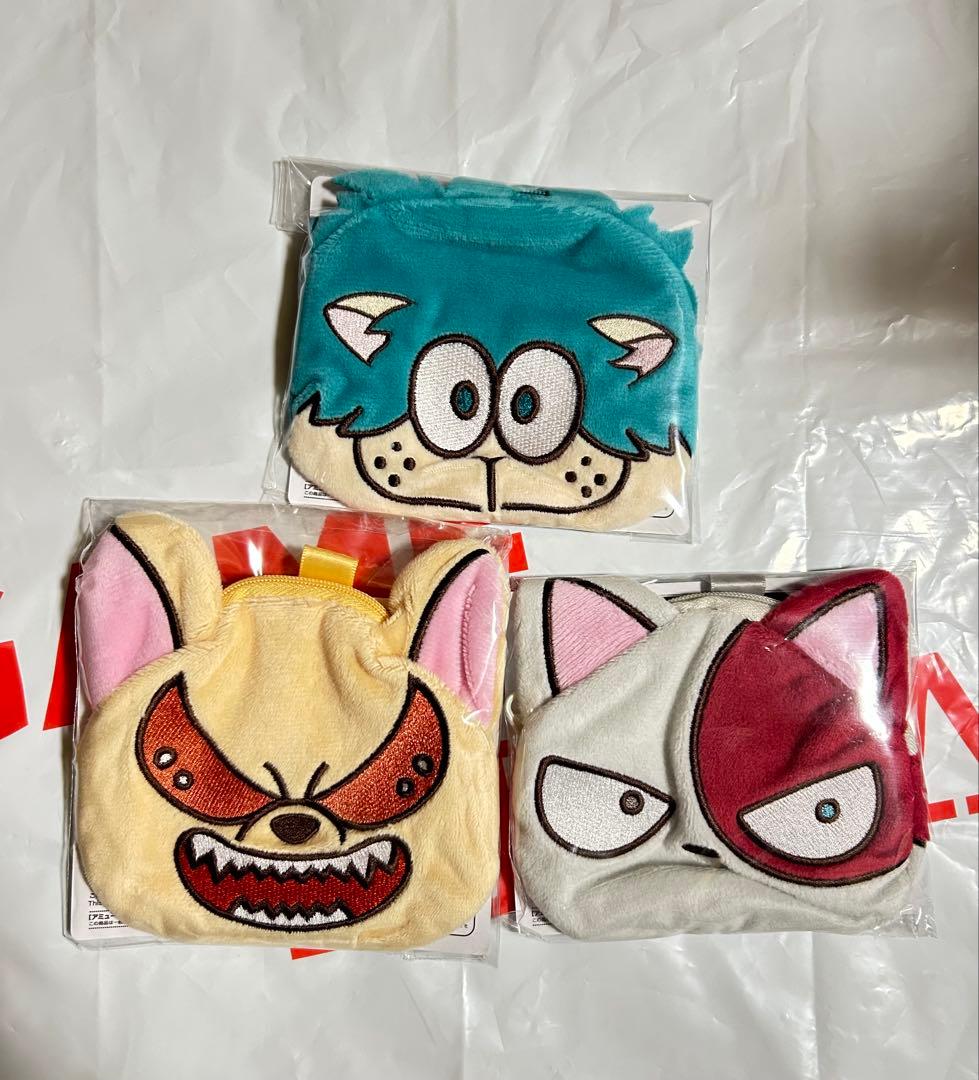 僕のヒーローアカデミア ヒロアカ アニマルフェイスポーチ 3種セット