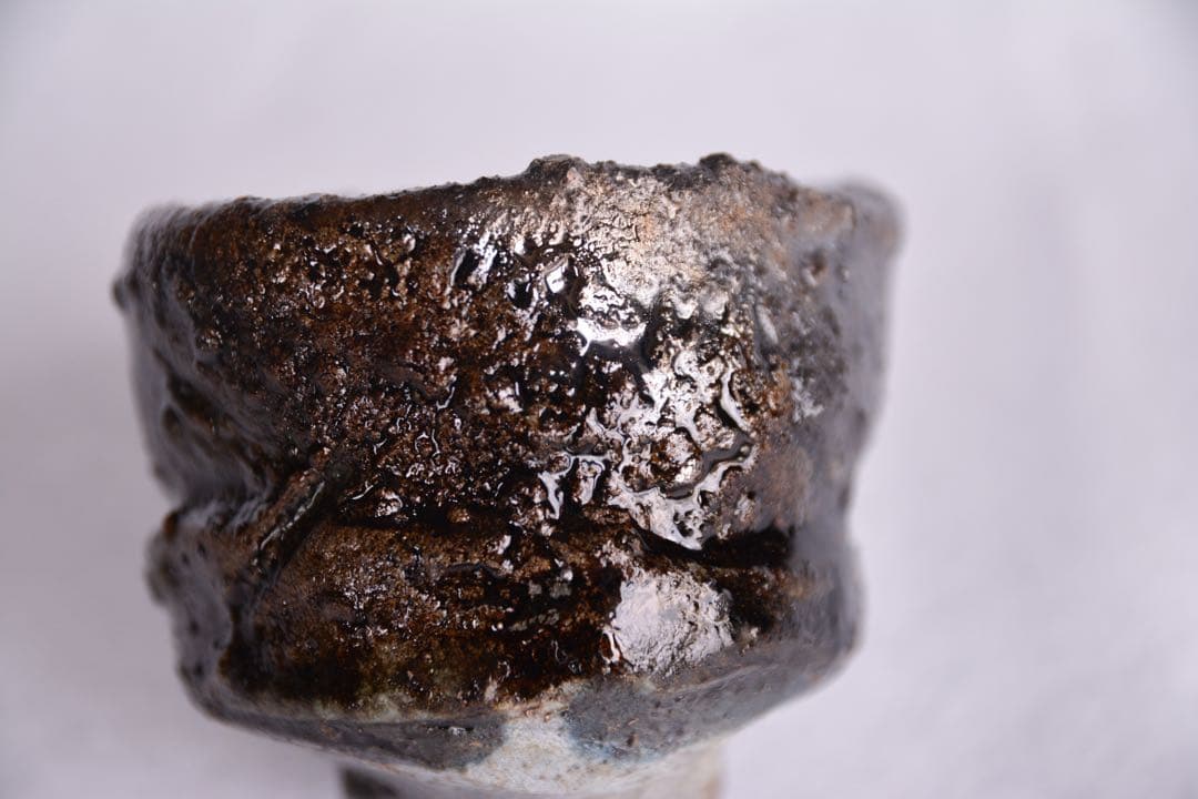 今西公彦】引出黒 酒呑 黒丹波 丹波焼