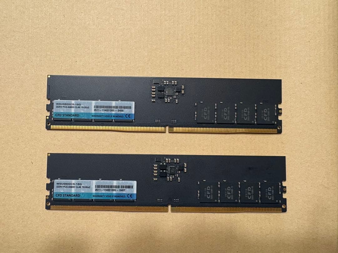 CFD販売 DDR5-5600メモリ16GB×2(32GB)/