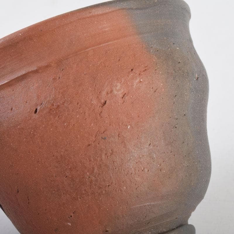 常滑焼 小西洋平作 窯変 ぐい呑 共布共箱 V 8657