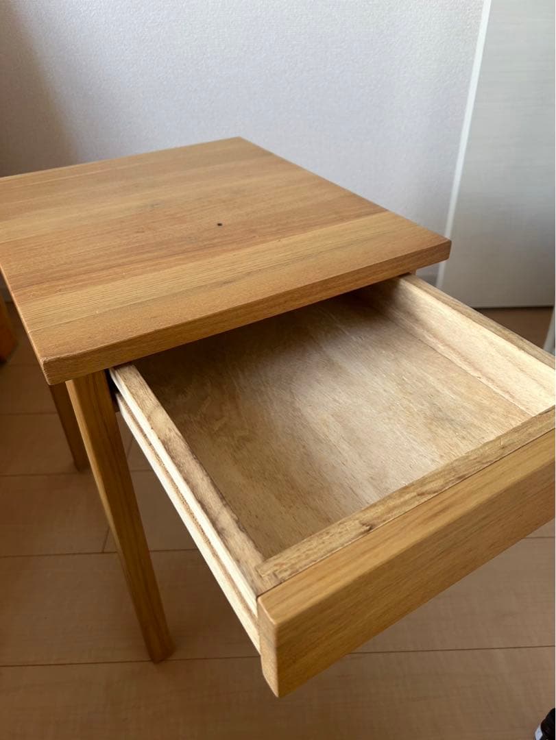 かつ様専用‼︎】無印良品 サイドテーブルとダイニングテーブルと椅子2