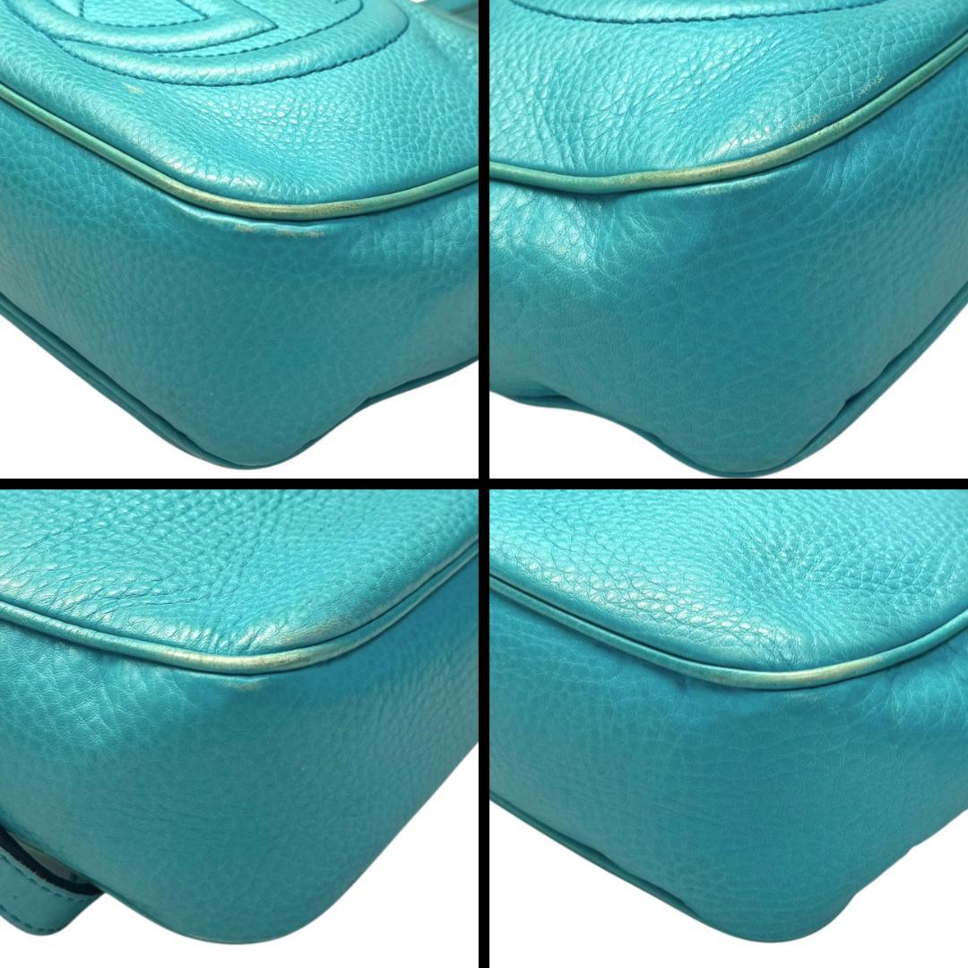 GUCCI グッチ ショルダーバッグ タッセル ターコイズグリーン ソーホー