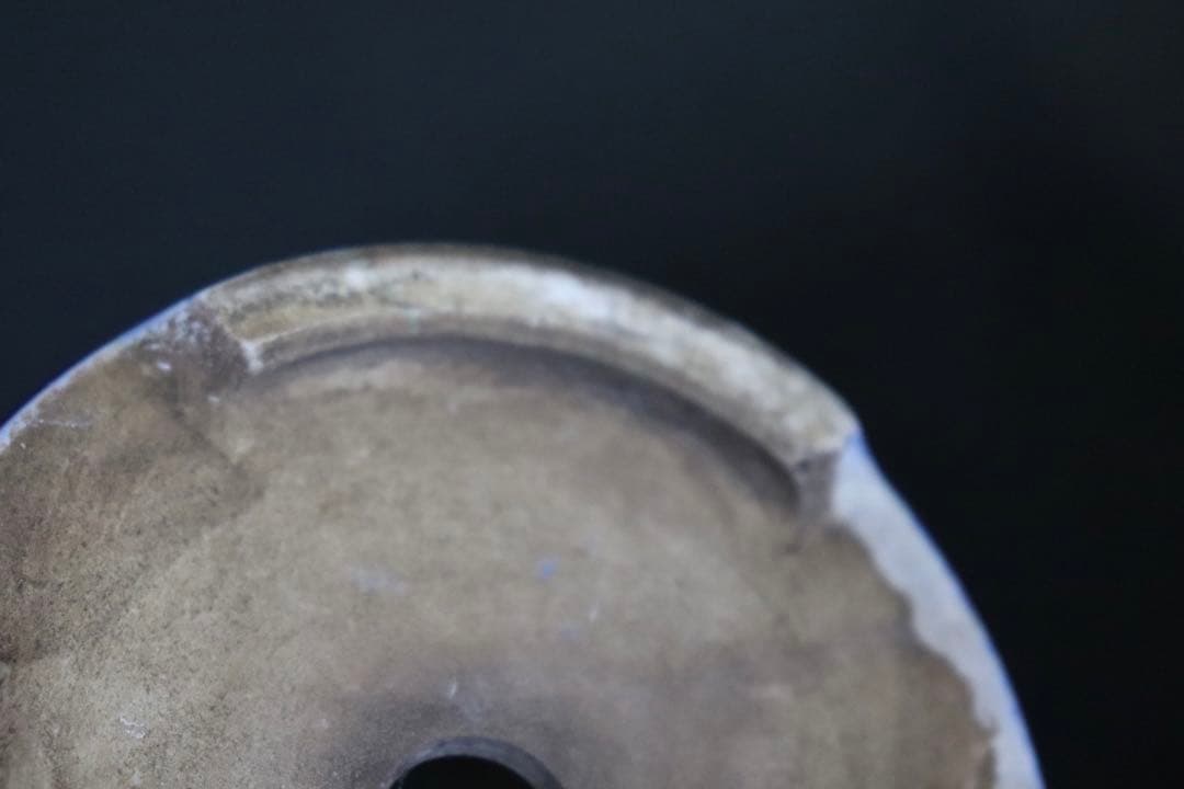 時代　藍釉ミニ盆栽鉢　送料込み0727