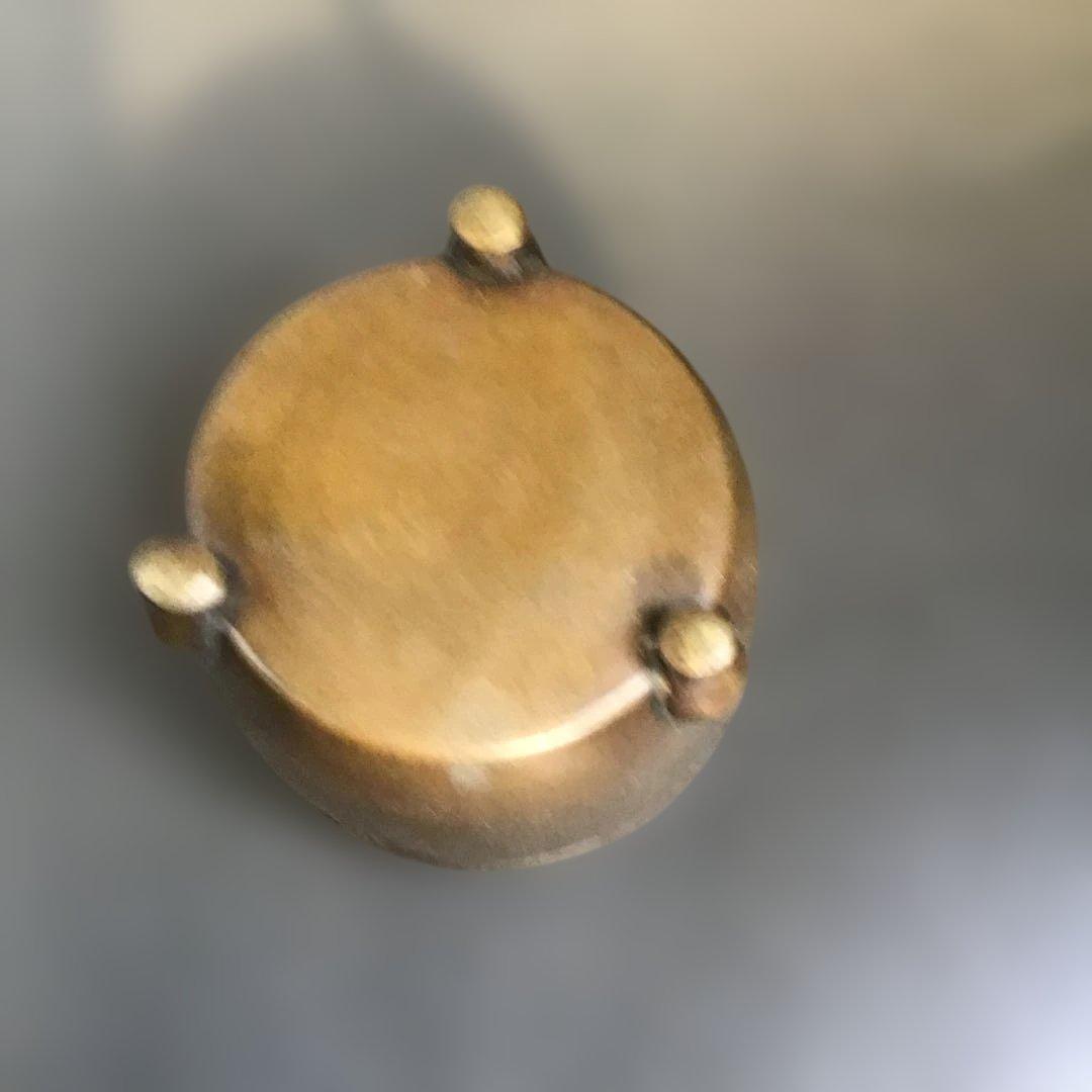 三つ足金属製香炉　江戸中期から後期　古銅　真鍮　建水　砂張