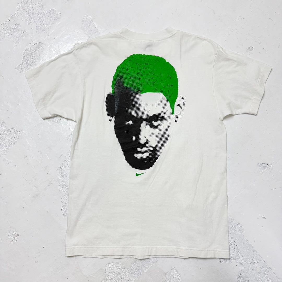 90s NIKE USA 製 デニス ロッドマン グリーン ナイキ Tシャツ