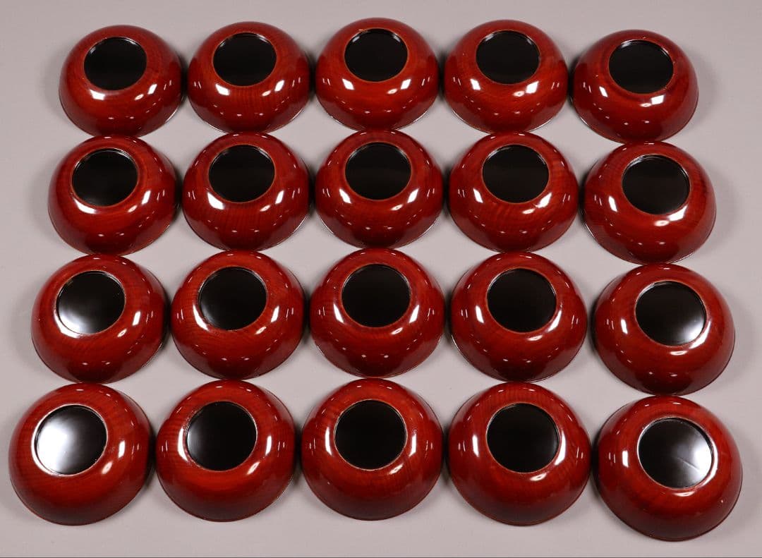 漆芸 輪島塗 松蒔絵 木皿 二十客 欅地 木地溜塗 黒塗 金蒔絵 【MA359】