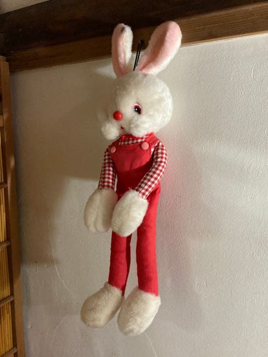 脚長 うさぎ ぬいぐるみ 昭和レトロ 当時物 インテリア レトロポップ