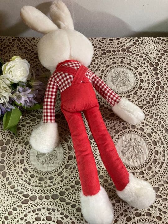 脚長 うさぎ ぬいぐるみ 昭和レトロ 当時物 インテリア レトロポップ