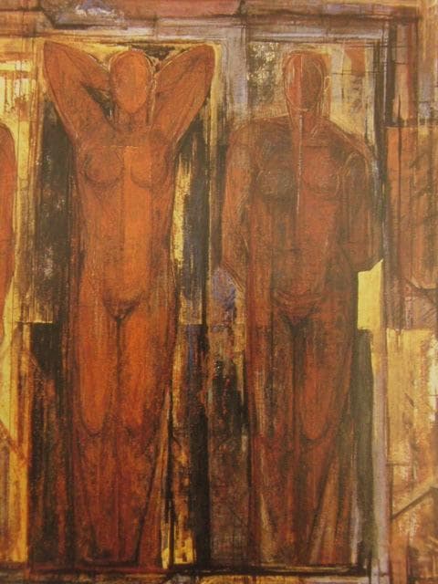 滝沢具幸、【古代の像】、希少な額装用画集より、新品額装付、状態良好