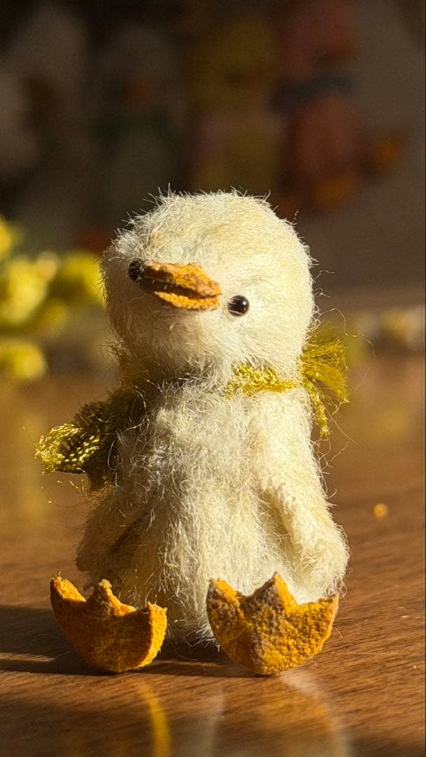 moriのえほん様 小さいアヒル ぬいぐるみ ミニチュア ハンドメイド