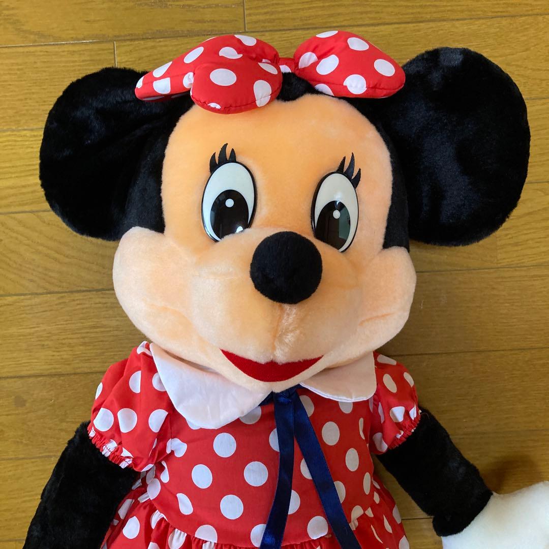 激レア30年以上前レトロヴィンテージミニーディズニー特大ぬいぐるみ