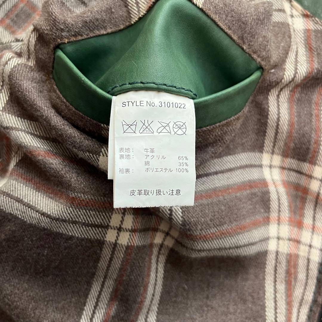 Schott（ショット）レザー トラッカージャケット 緑 S 希少 ショット