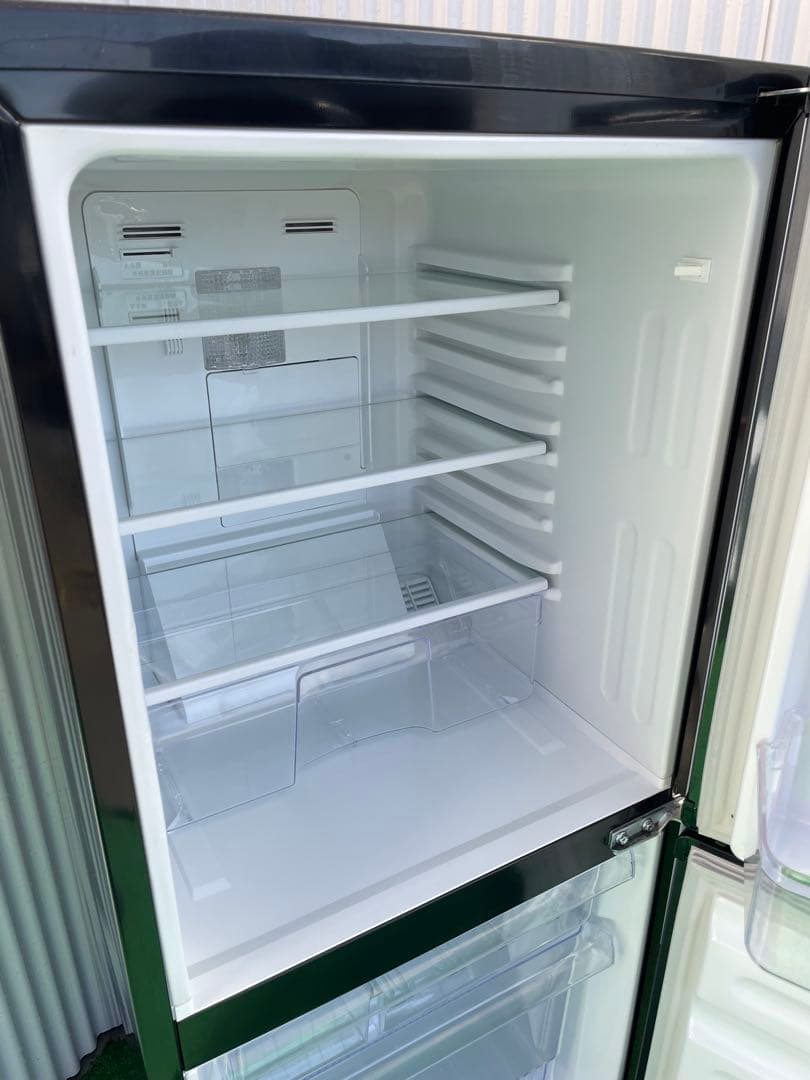 953 ユーイング おしゃれブラック2ドア冷蔵庫 右開き 一人暮らし 単身