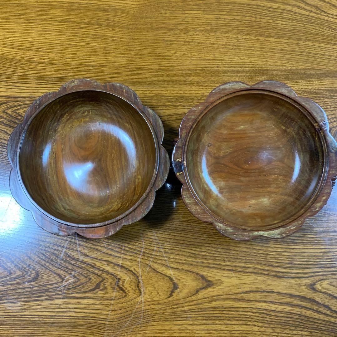 茶道具 唐木かぼちゃ香合 蓋物