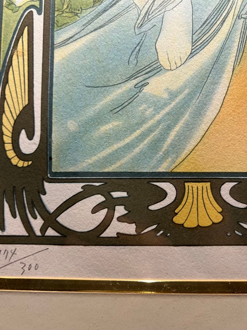 ミュシャ 四季 夏 1900 Var.5 リトグラフ アルフォンス ミュシャ