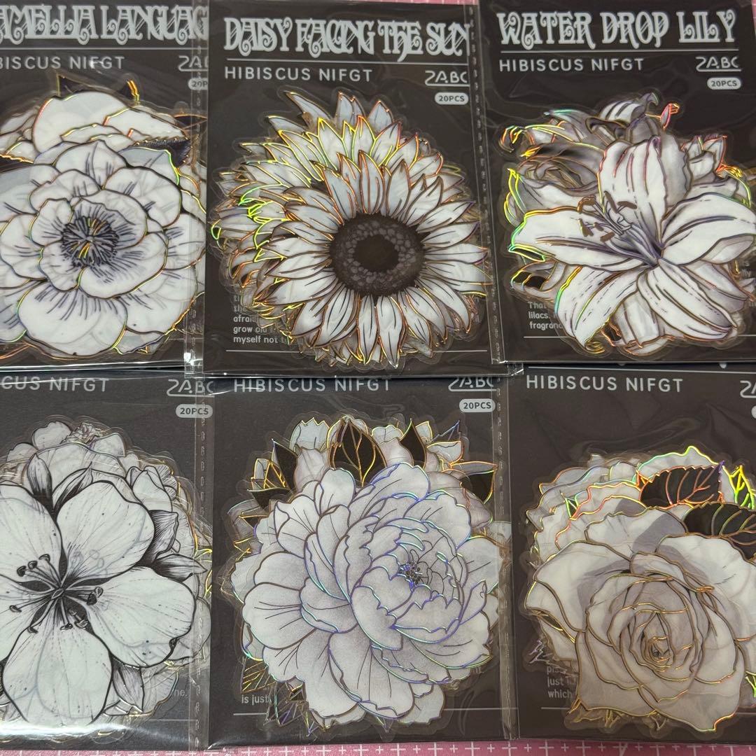 新品未使用コラージュ素材80サイズ紙モノ大量お裾分けステッカー まとめ売り