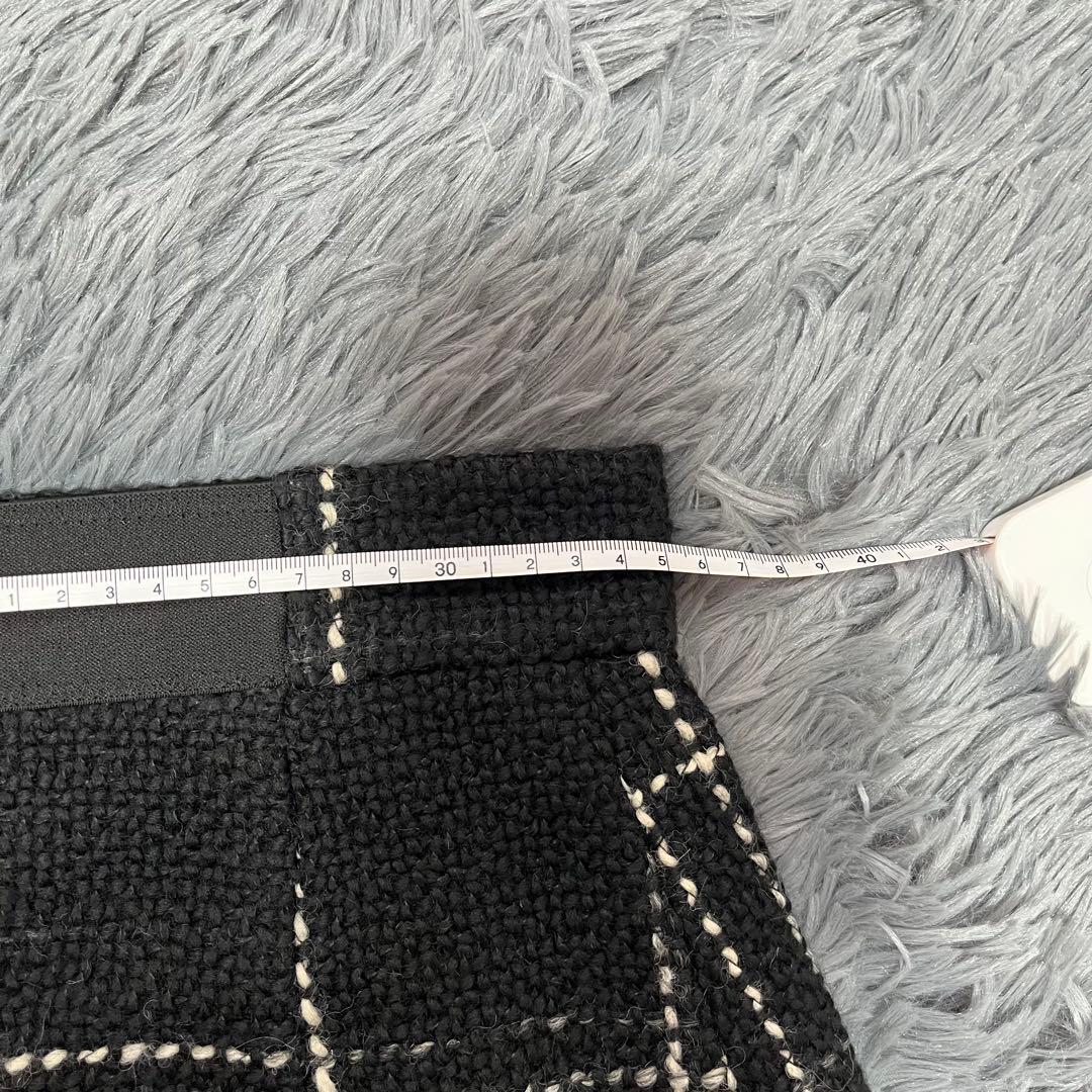 【タグ付き】 アドーア クラシカルツイードスカート タイトスカート ペプラム