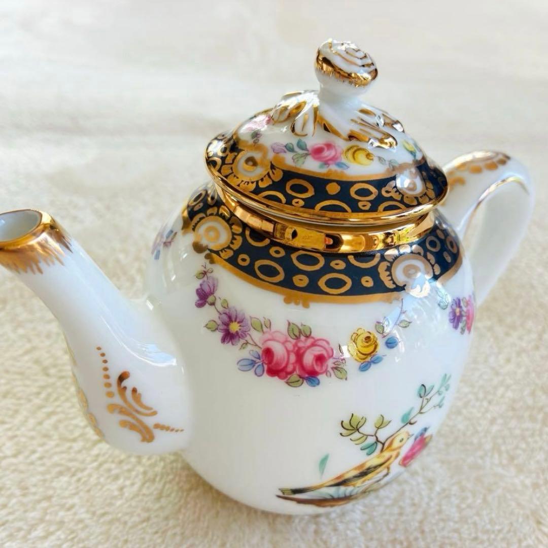 フランクリンミント】鳥柄 花柄 金彩 ティーポット 英国調 美品 - メルカリ