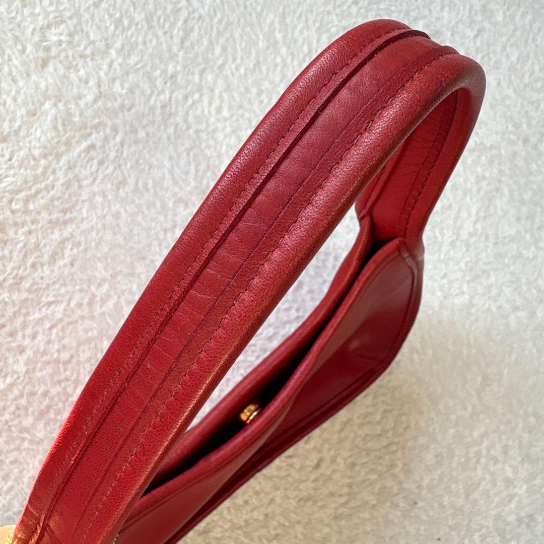 OLD COACH 9027 エルゴ ハンドバッグ レッド 希少 ミニバッグ