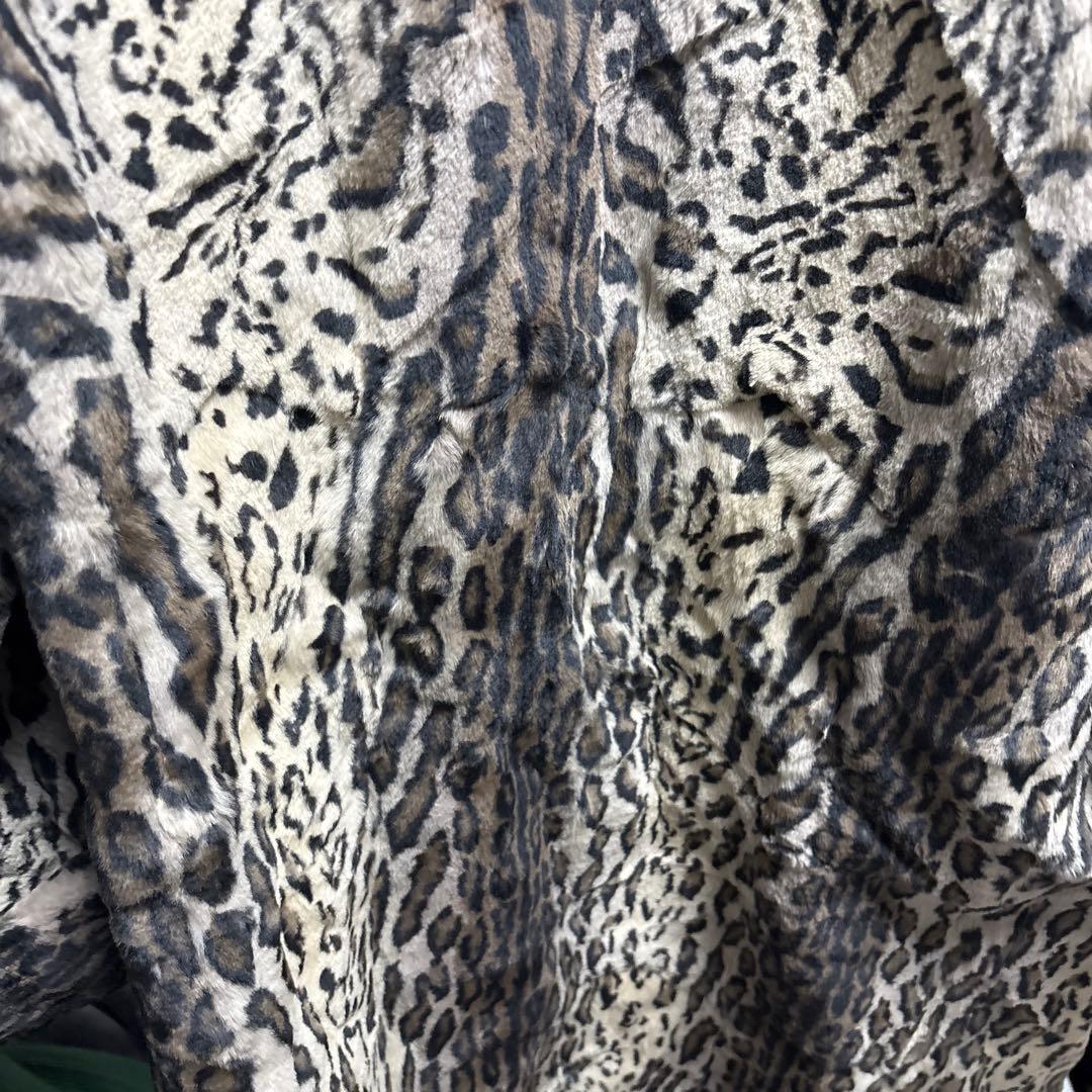 【鑑定証付】EMBA レオパード 毛皮コート ファーコート