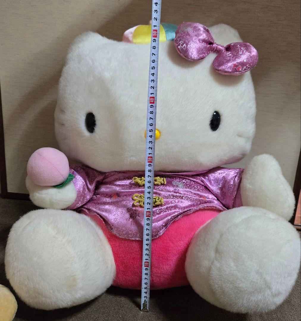 希少 超激レア 1990年代 レトロ チャイナ服 ハローキティ ぬいぐるみ 特大