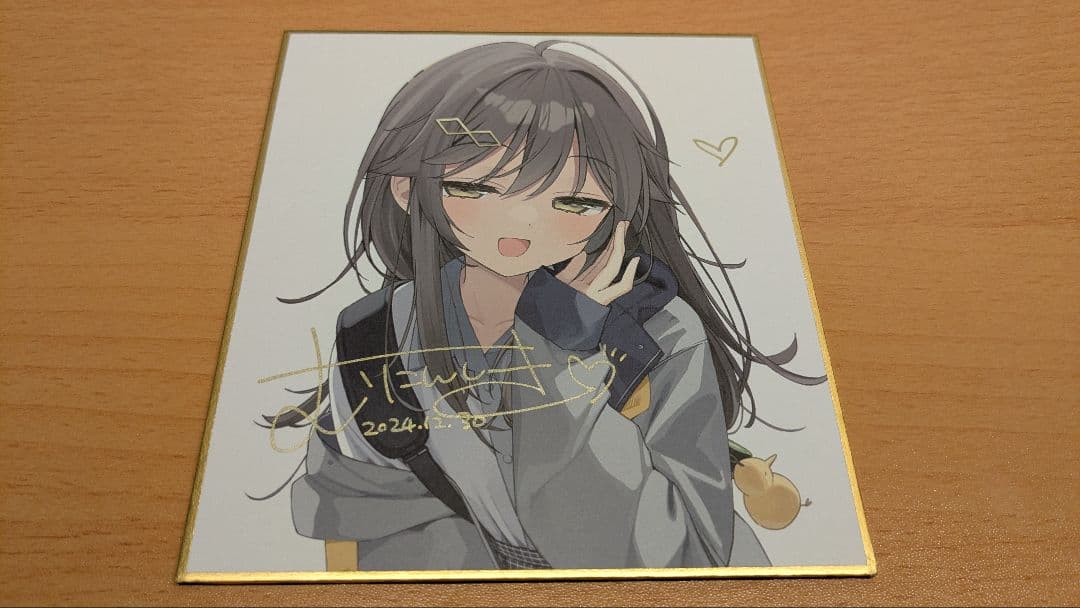 希少品】むにんしき（むにらんど）直筆サイン 色紙 コミックマーケット