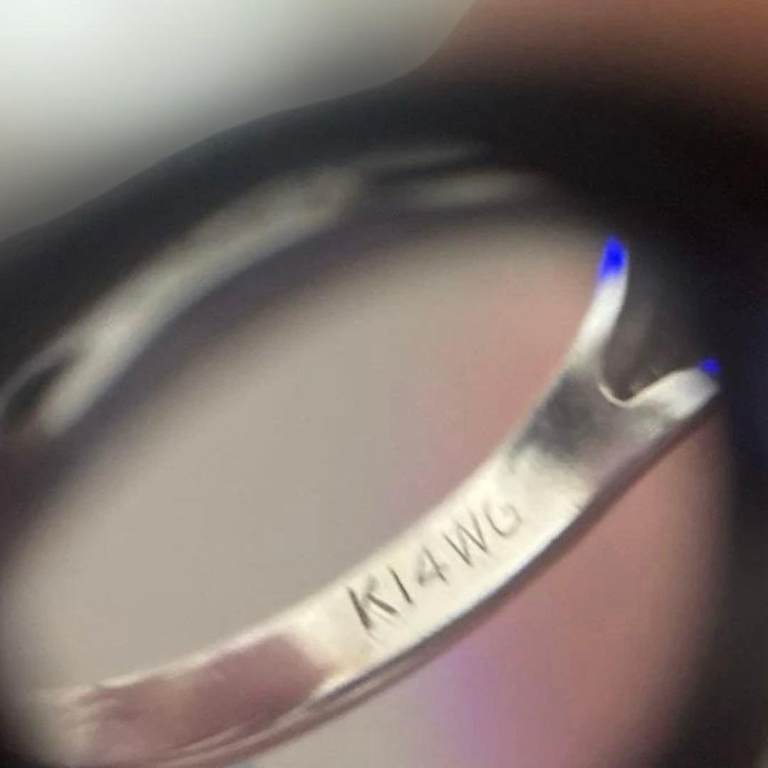 K14 WG ホワイトゴールド 指輪 リング オパール 未検査品