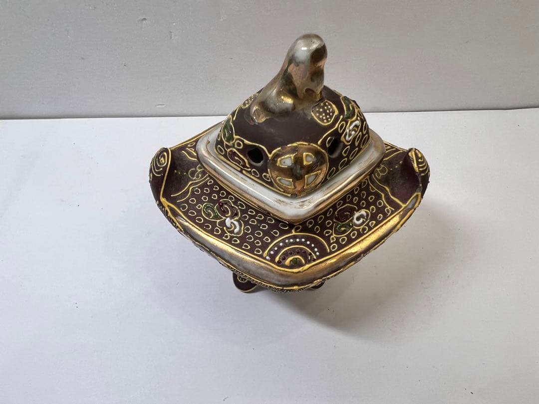 時代物　九谷焼　香炉　アンティーク　早い者勝ち