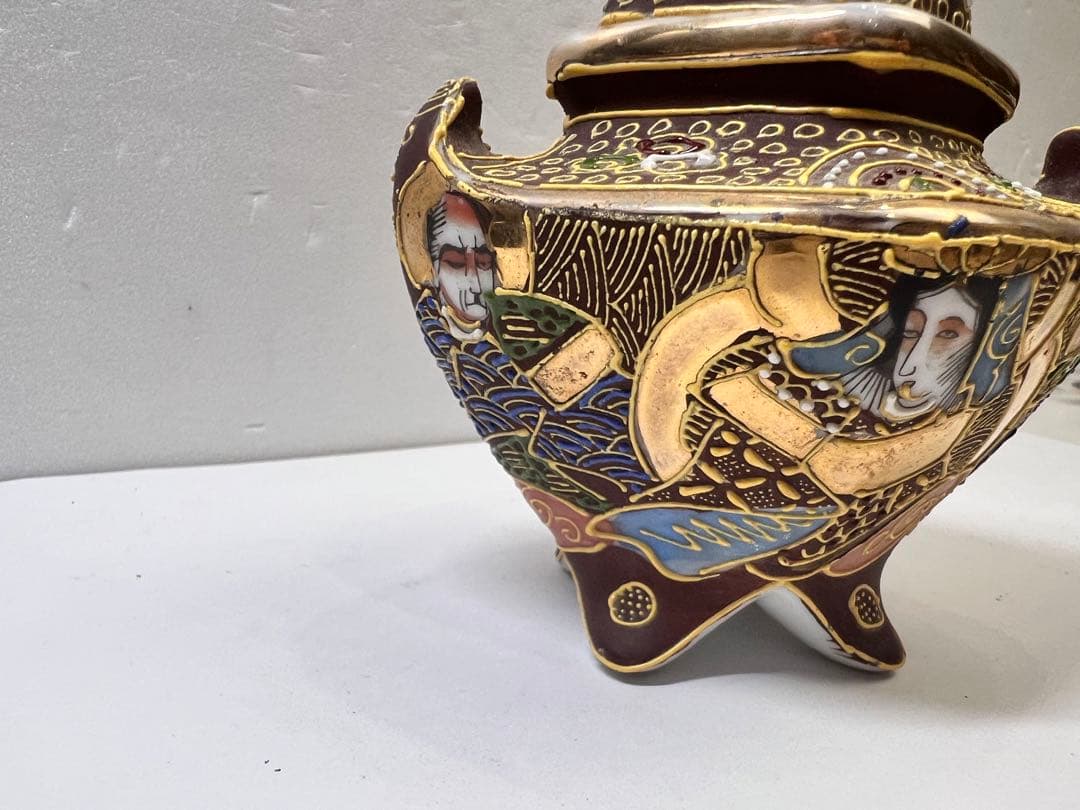 時代物　九谷焼　香炉　アンティーク　早い者勝ち