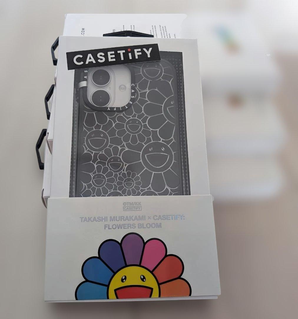村上隆x CASETiFY フラワー ブラック iPhone 17 ケース-銀座ので買う
