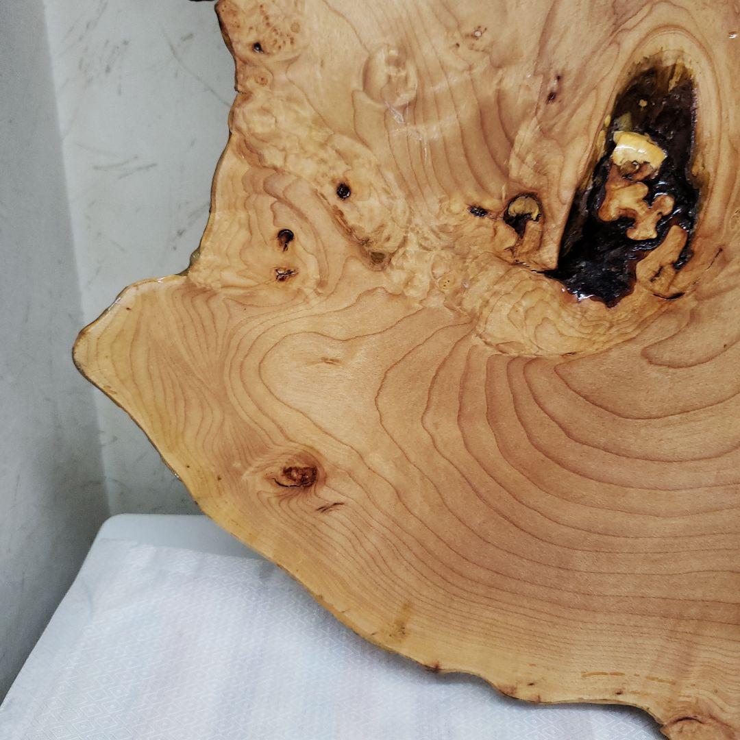 蔵出し特価 花梨こぶ玉杢敷台 約68×45×5cm 無垢材